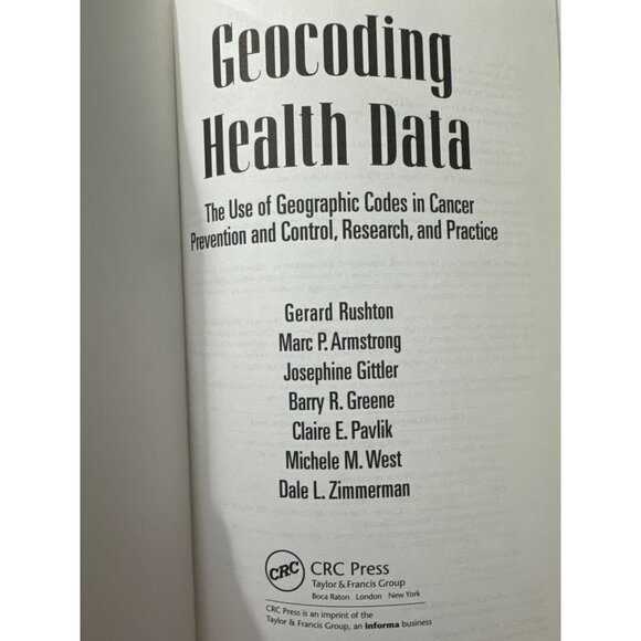 Geocoding Health Data Use of Geographic Codes Cancer Prevention Control Research - Picture 2 of 12